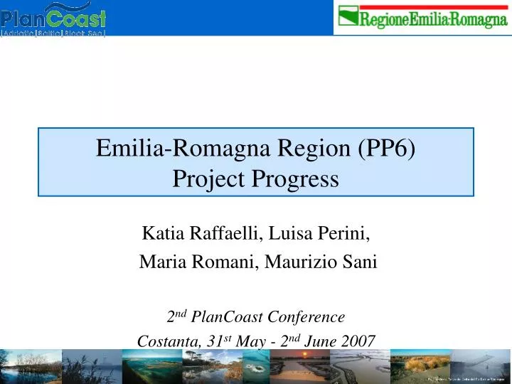 emilia romagna region pp6 project progress n.