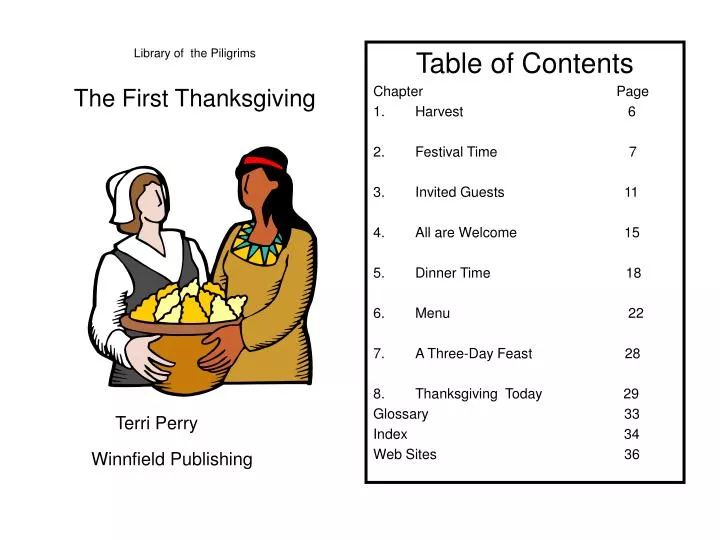 First thanksgiving powerpoint