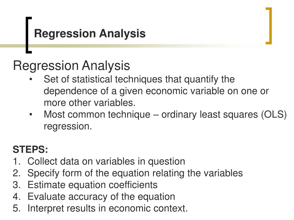 regression analysis research methodology