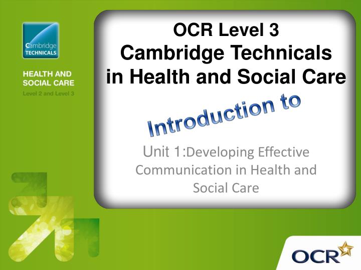developing effective communication in health and social care 2 essay Unit 3: effective communication in health and social care how good are your communication skills communication skills are vital for those who choose to work in health and social care. developing effective communication in health and social care 2 essay Unit 3: effective communication in health and social care how good are your communication skills communication skills are vital for those who choose to work in health and social care.