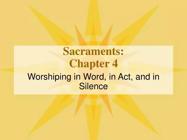 sacraments chapter 4 n.
