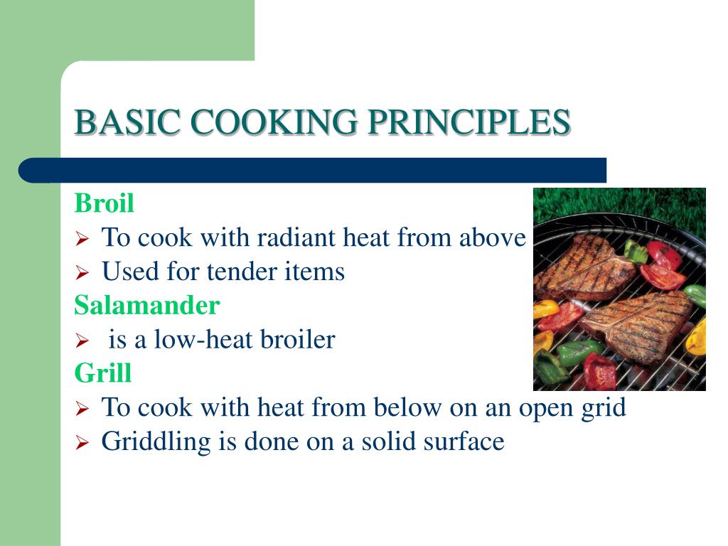 PPT BASIC COOKING PRINCIPLES PowerPoint Presentation Free Download 