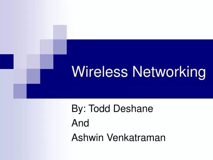PPT - Wireless Networking PowerPoint Presentation, free download - ID ...