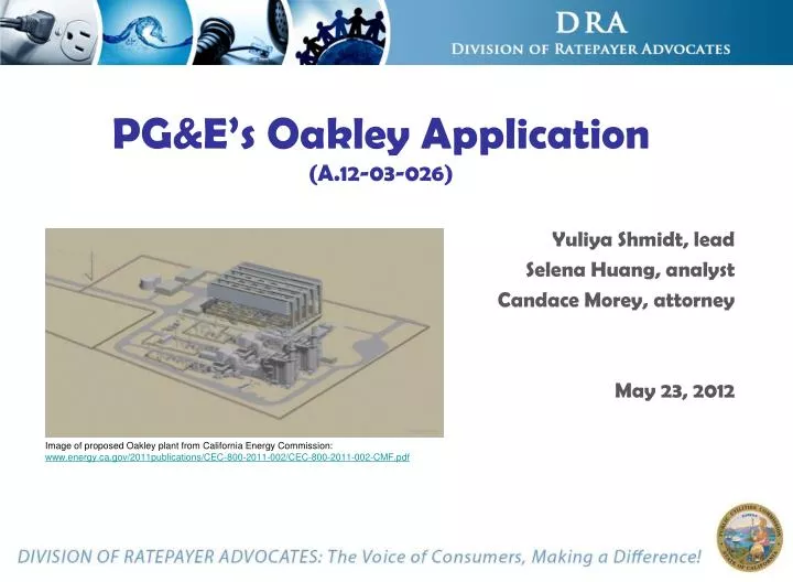 PPT - PG\u0026E's Oakley Application (A.12 