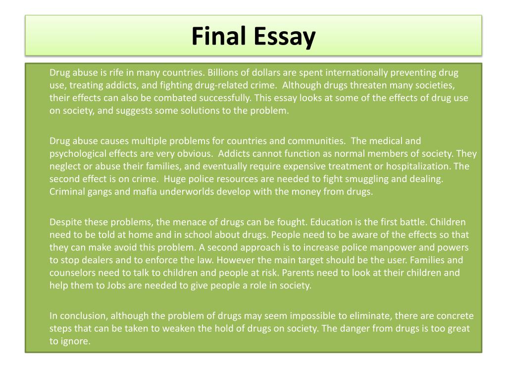 example of drug abuse introduction essay
