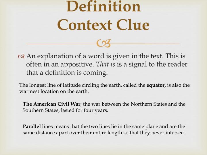 PPT Context Clues PowerPoint Presentation ID1453654