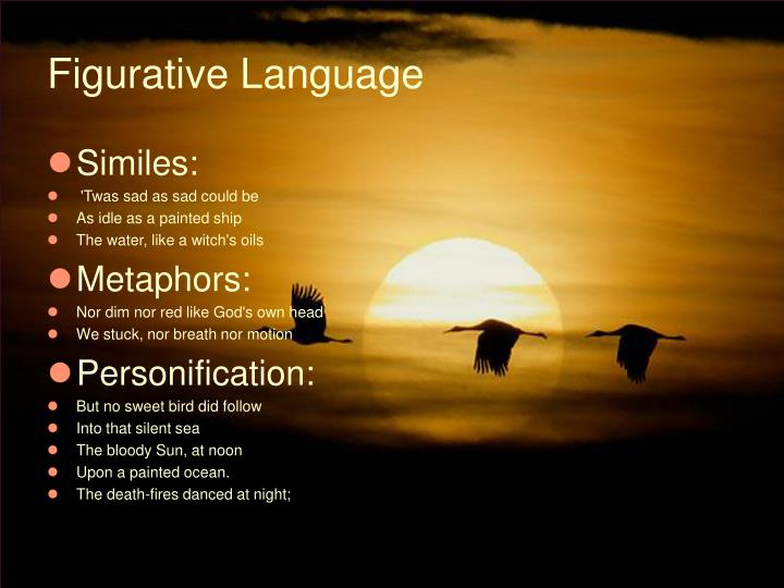 night sun and figurative language What is figurative language figurative language: the sun smiled down upon the fields below the inky clouds of night. night sun and figurative language What is figurative language figurative language: the sun smiled down upon the fields below the inky clouds of night.