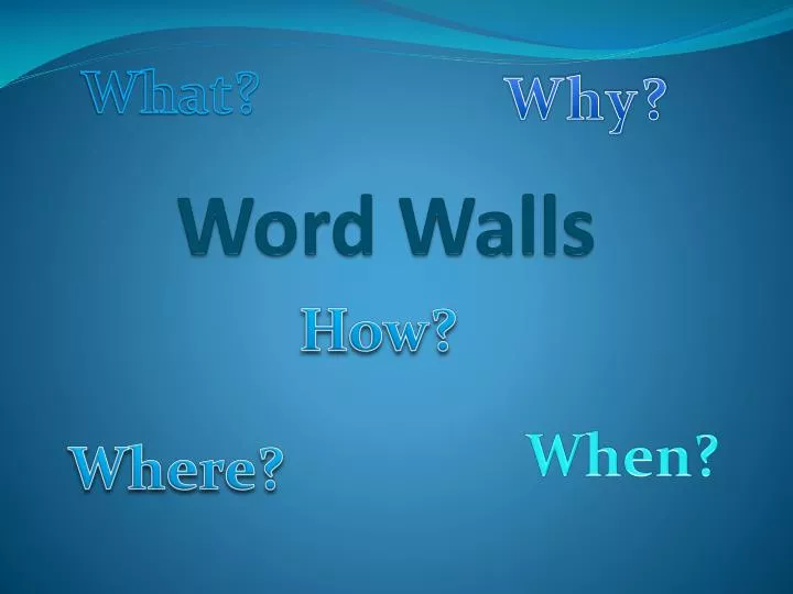 word walls n.