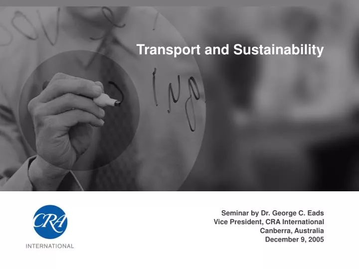 transport and sustainability n.