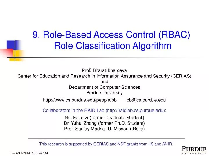 Ppt Role Based Access Control Rbac Role Classification Algorithm Hot Sex Picture