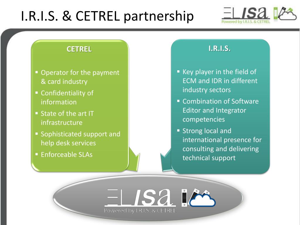 PPT - ELISA – ECM in SaaS mode I.R.I.S. & Cetrel PowerPoint Presentation -  ID:1456281