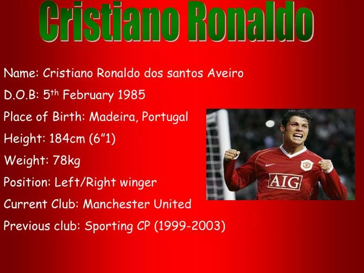 ronaldo powerpoint