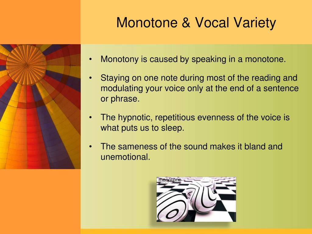speech monotone definition
