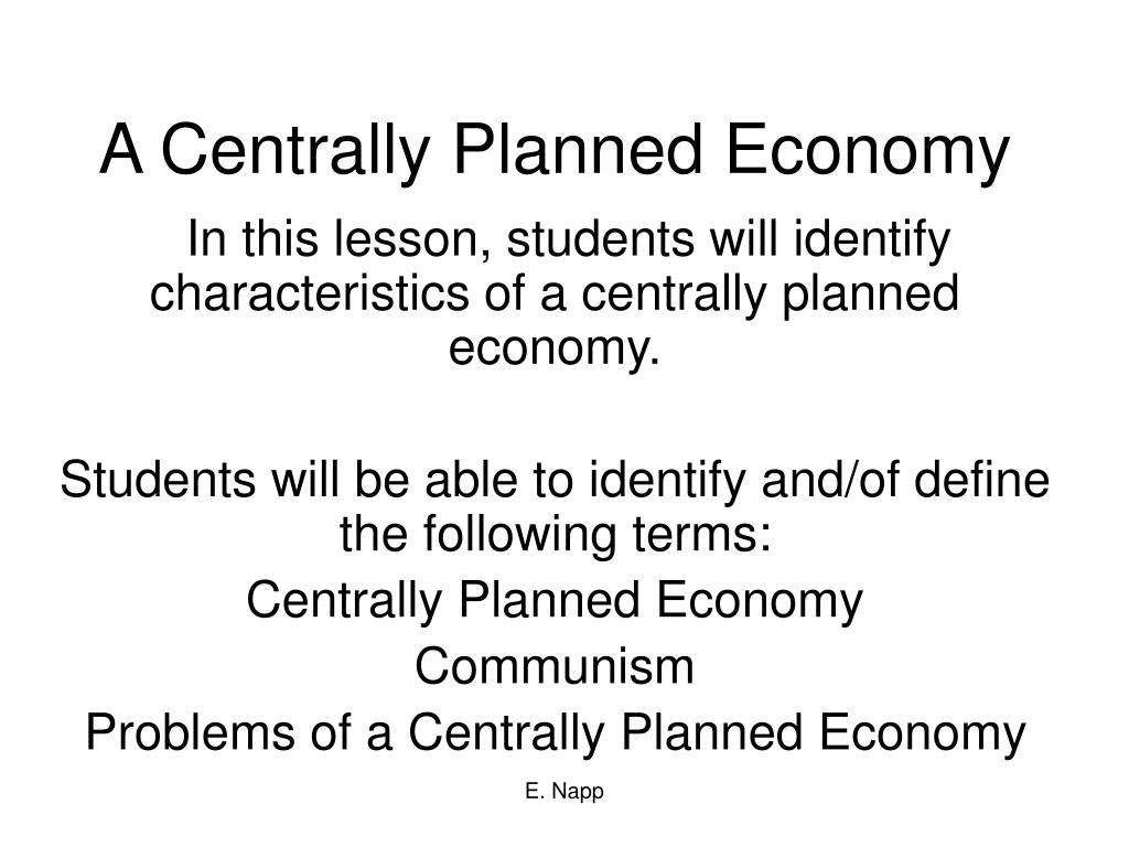 central planned economy