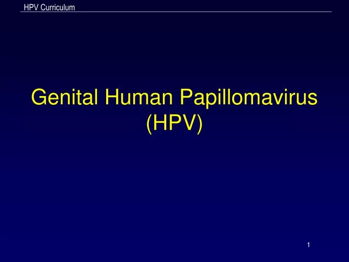 Papillomavirus ppt - Genital hpv ppt, Human papillomavirus infection ppt