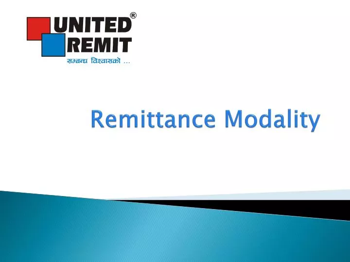 remittance modality n.