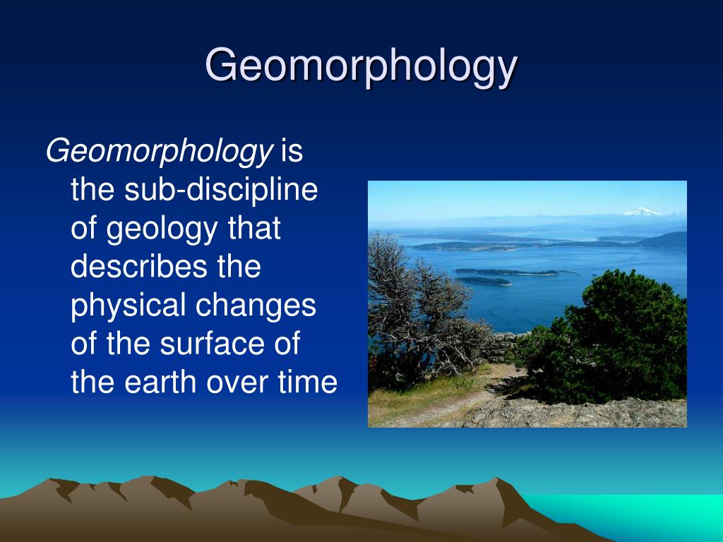 research topics in geomorphology