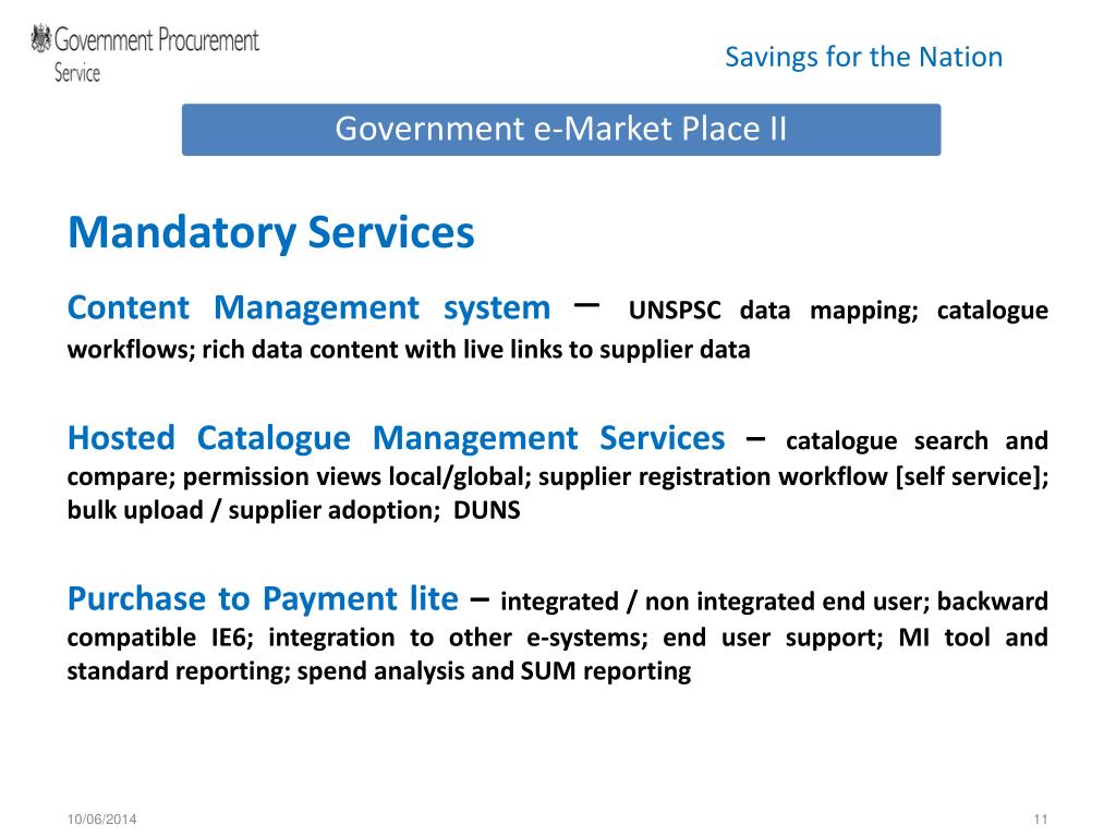 PPT Government eMarket Place II PowerPoint Presentation, free download ID1459400