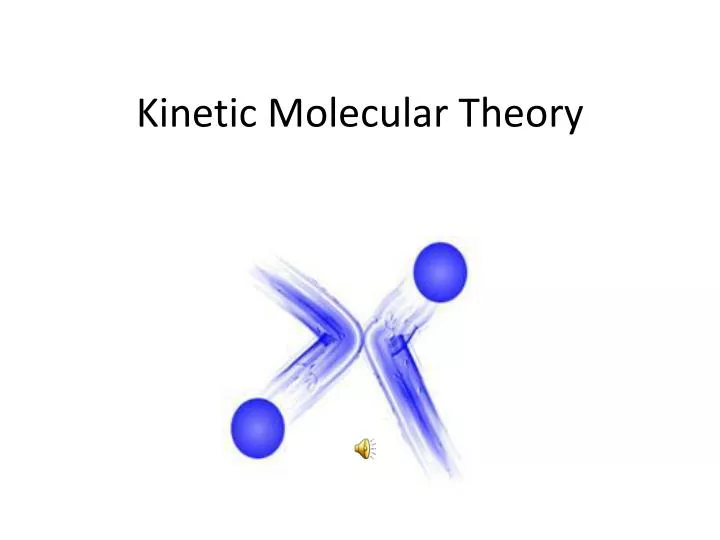 kinetic molecular theory n.