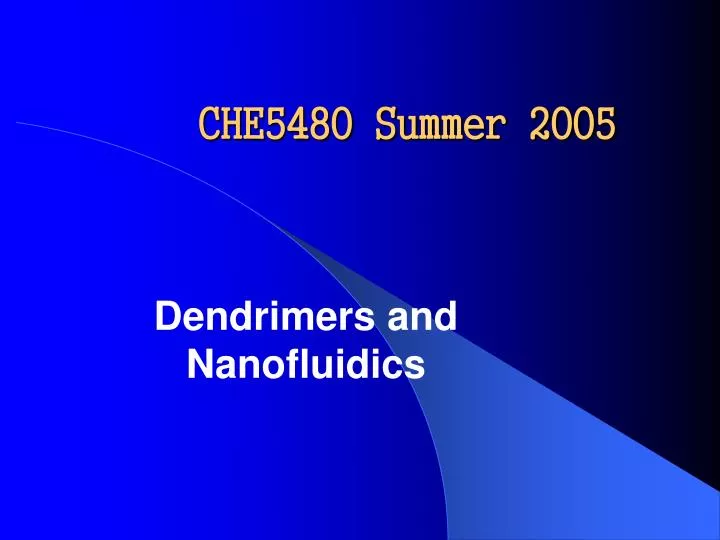 che5480 summer 2005 n.