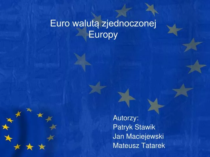 euro walut zjednoczonej europy n.