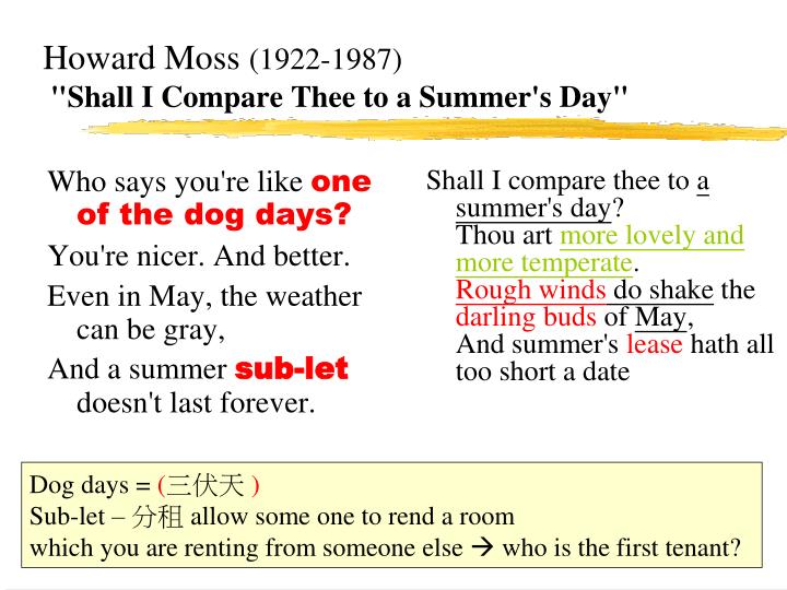 shall i compare thee to a summers day essay shall i compare thee to a summers day essay