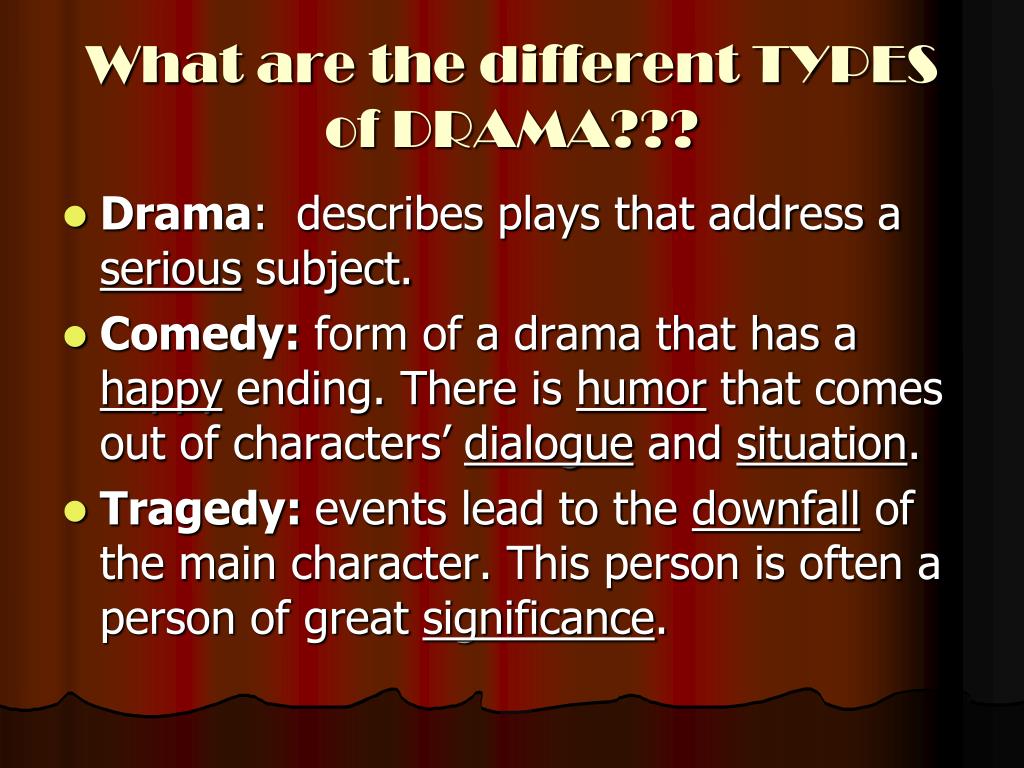 what does presentation mean in drama