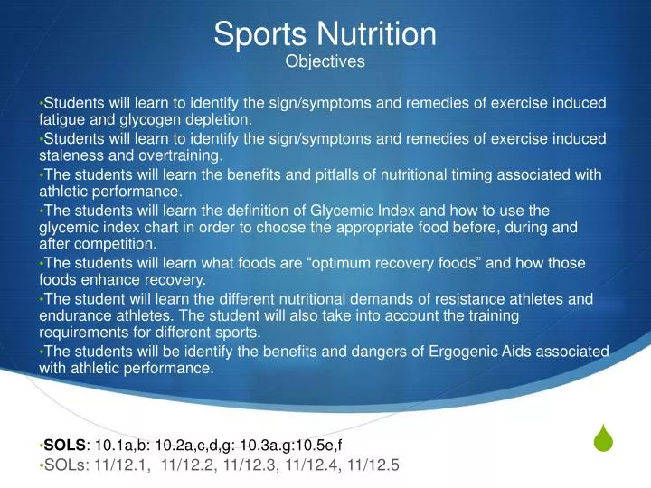 sports nutrition n.