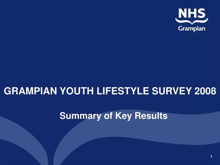grampian youth lifestyle survey 2008 n.