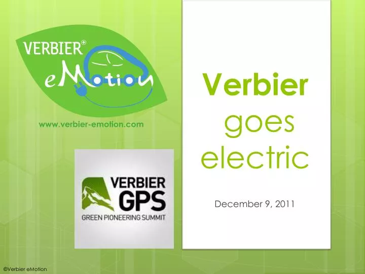 verbier goes electric n.