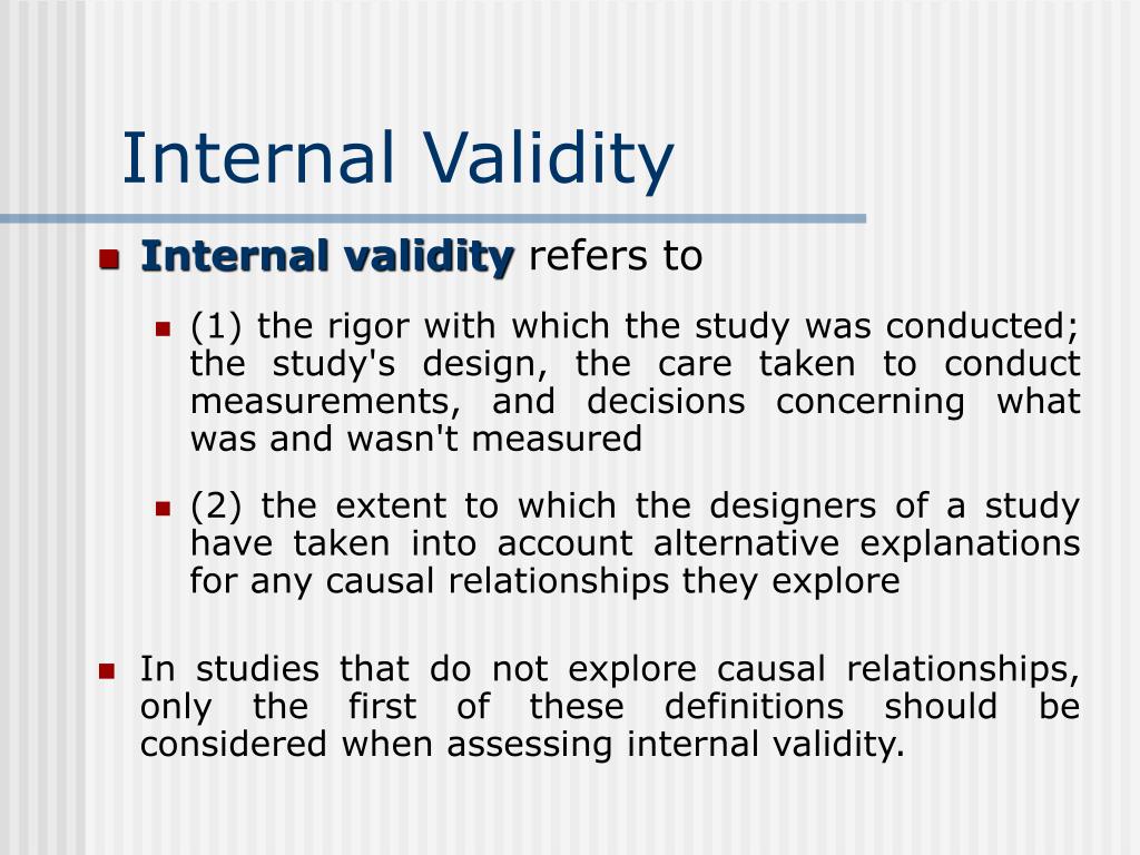 external validity in research meaning