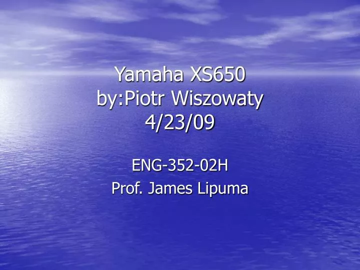 yamaha xs650 by piotr wiszowaty 4 23 09 n.