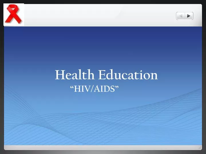 health education slide presentation