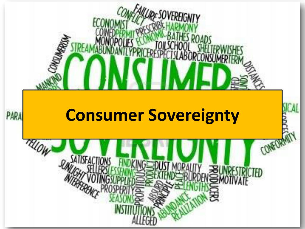consumer sovereignty definition