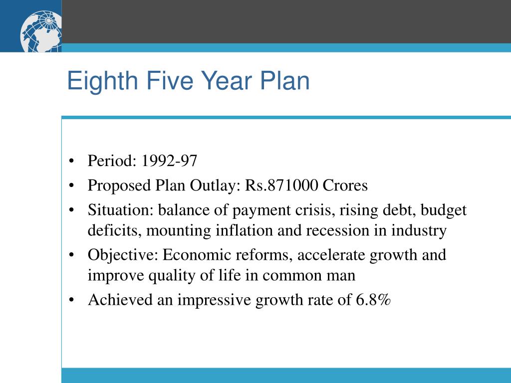 8th five year plan of india