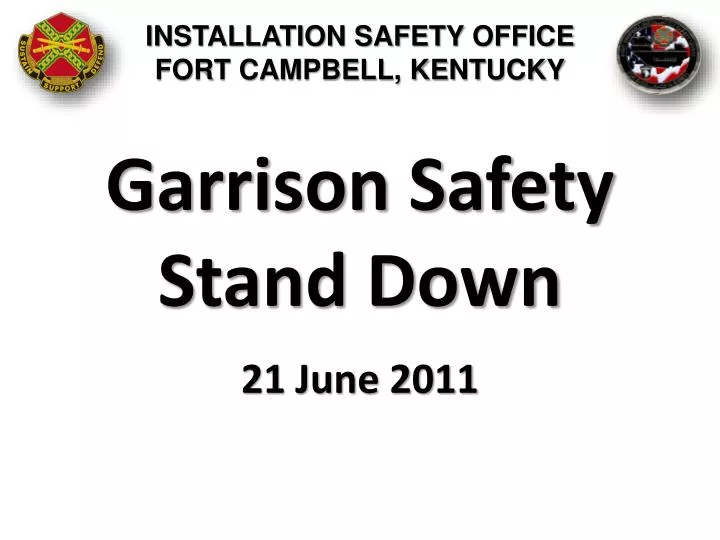 garrison safety stand down n.