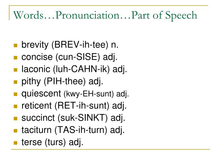 ppt sat vocab unit 1 powerpoint presentation id 1463780 words with brev