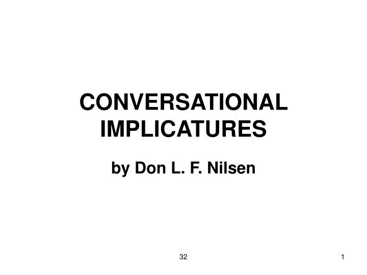conversational implicatures n.