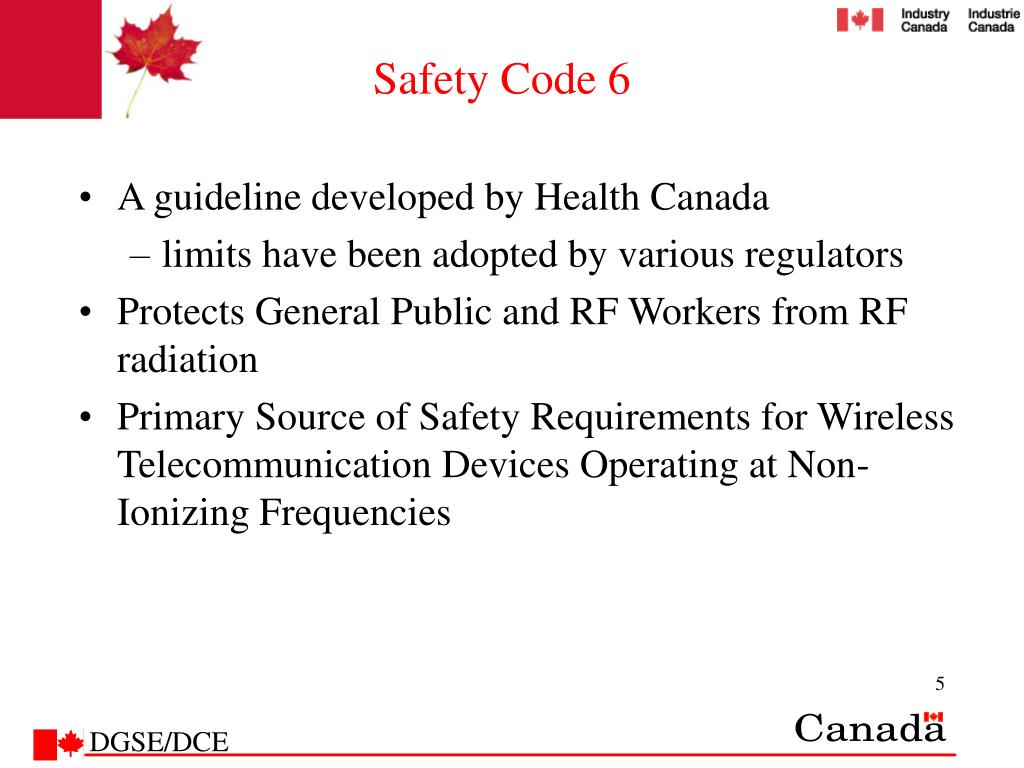 PPT Industry Canada’s RF Exposure Activities PowerPoint Presentation