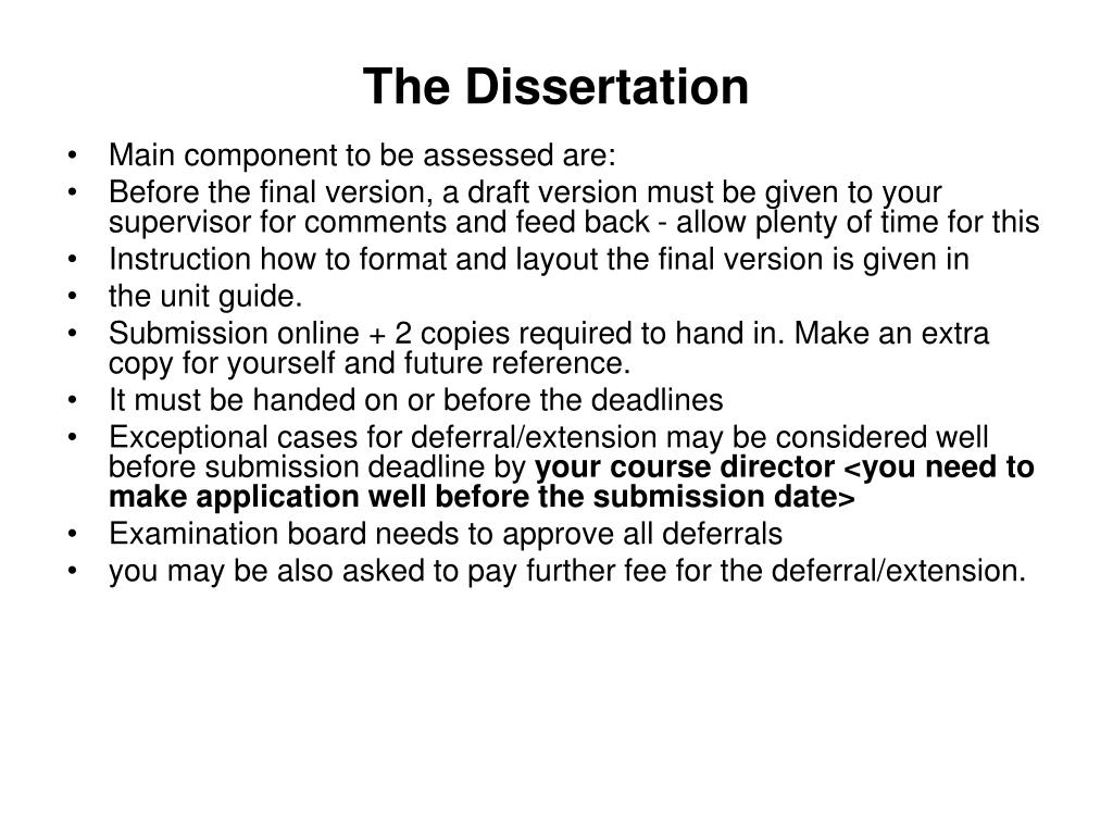 msc dissertation introduction