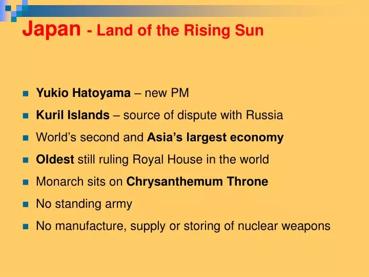 japan land of the rising sun n.