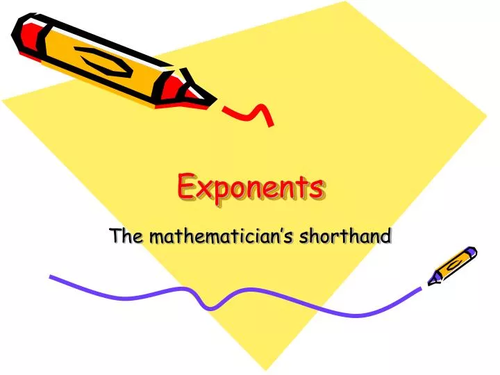 exponents n.