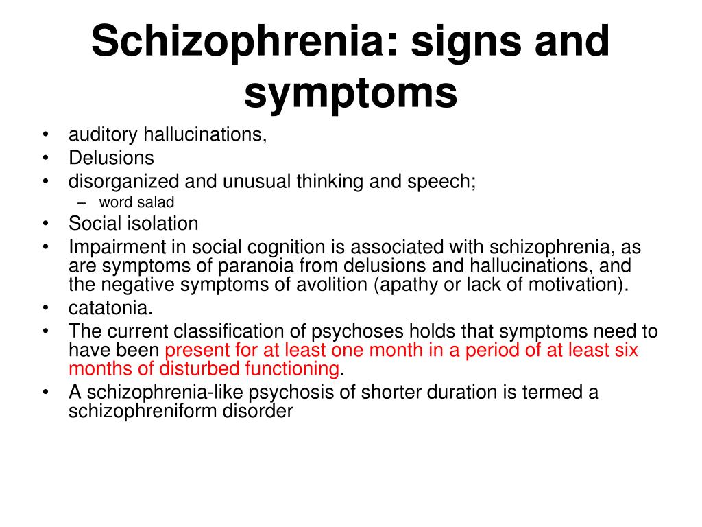 PPT - Schizophrenia PowerPoint Presentation, free download - ID:1465792