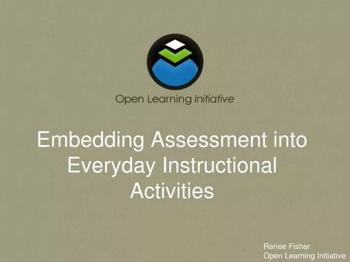 embedding assessment into everyday instructional activities n.