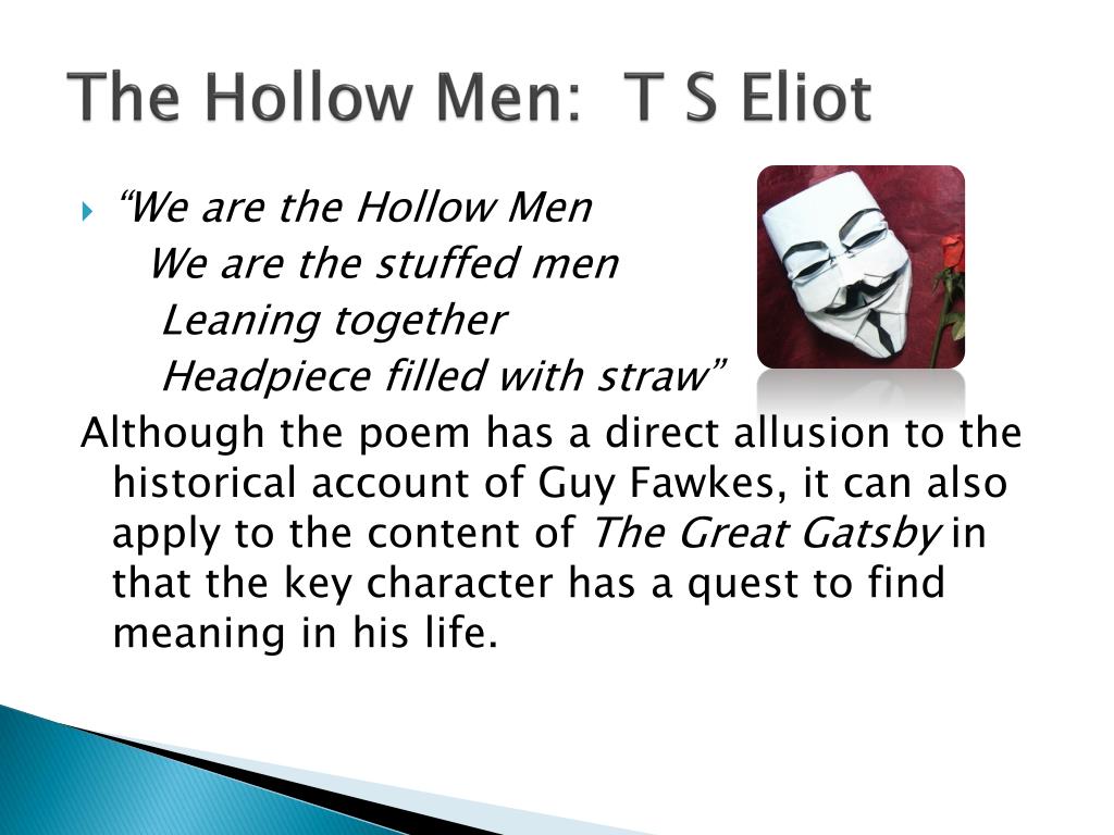  the hollow men analysis line by line t s eliot s the hollow men