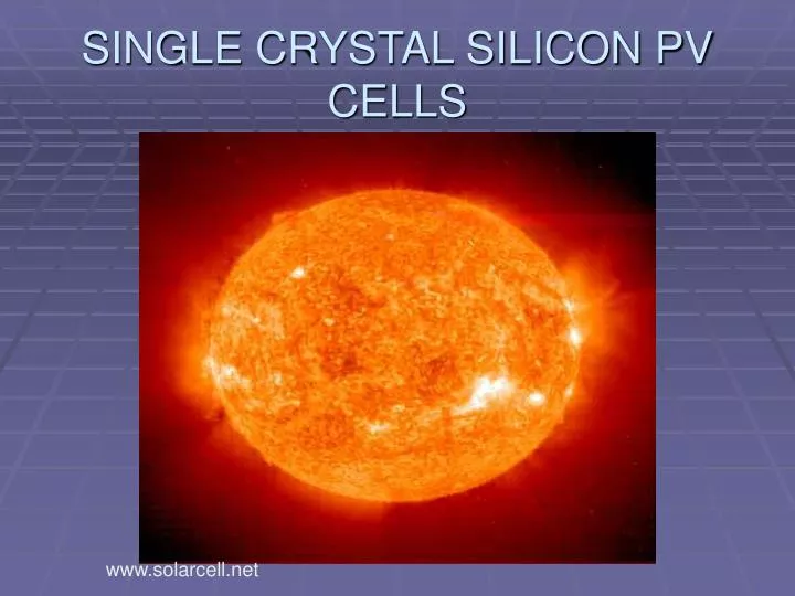 single crystal silicon pv cells n.