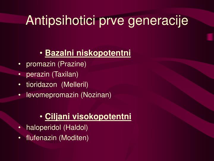 PPT - RACIONALNA PRIMJENA PSIHOFARMAKA PowerPoint Presentation - ID:1468767