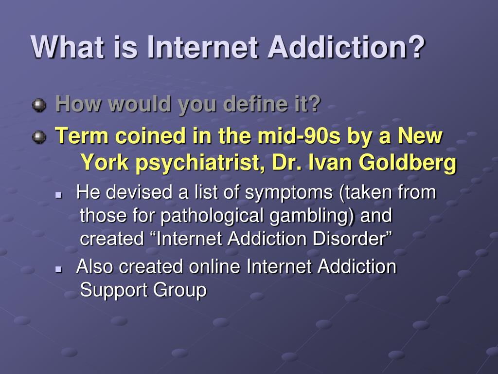 ppt on internet addiction