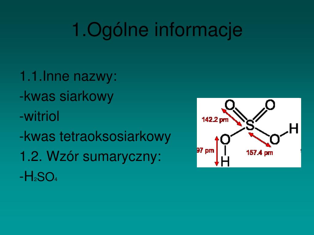 Kwas Siarkowy 6 W Temperaturze Pokojowej Jest Oleista PPT - KWAS SIARKOWY (VI) PowerPoint Presentation, free download - ID