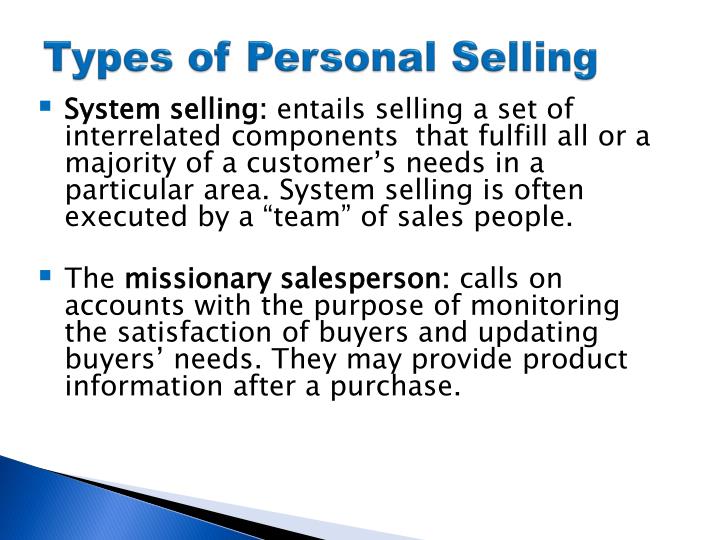 role of relationship marketing in personal selling